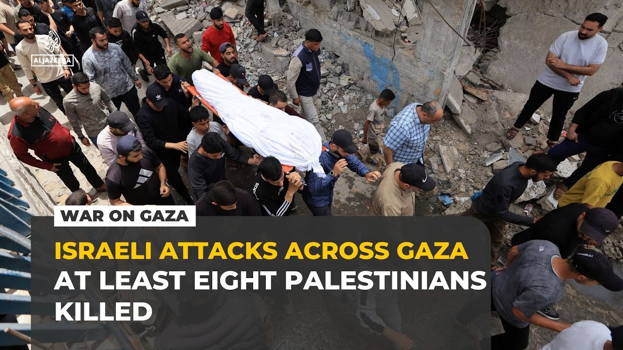 Israeli forces kill at least 8 Palestinians as Netanyahu says Israel now controls 60% of Gaza