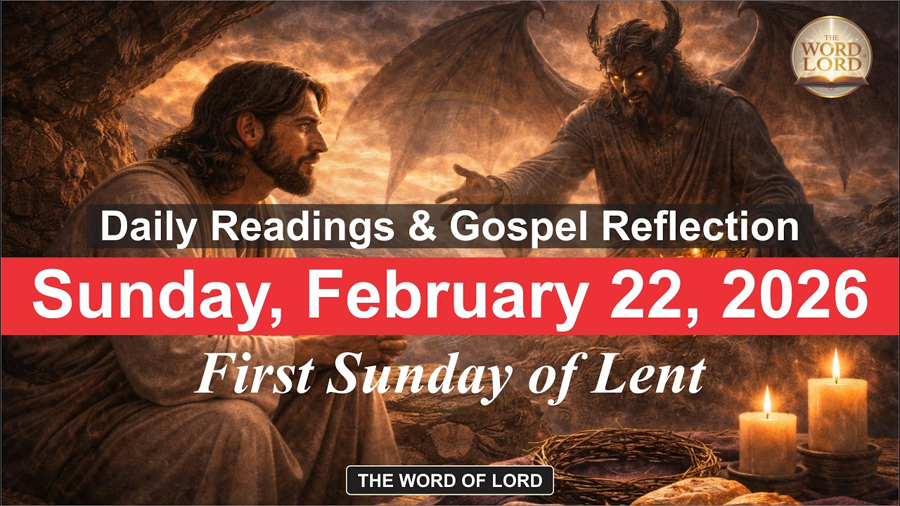 Today's Catholic Mass Readings and Gospel Reflection - Sunday, February 22, 2026 #thewordoflord