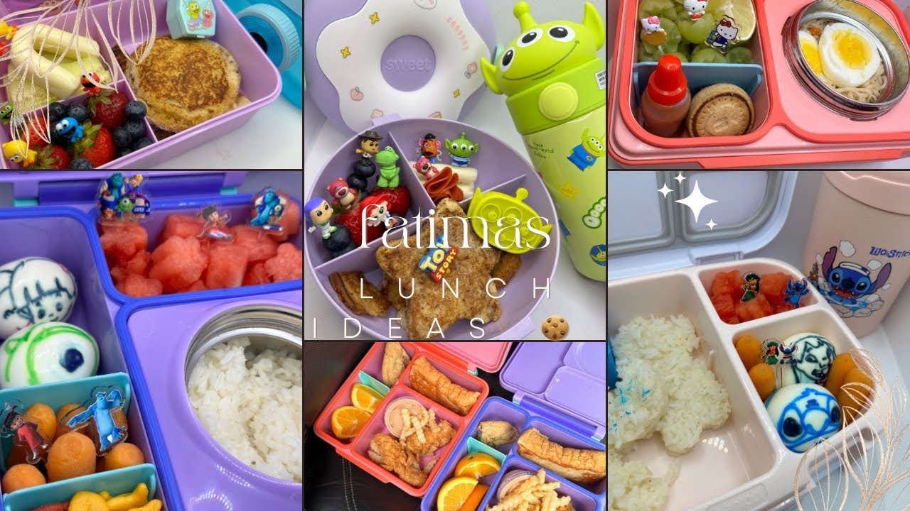 COMPILACIONES DE LAS LONCHERAS CREATIVAS DE LA SEMANA CON TEMAS DIFERENTES #loncheraescolar