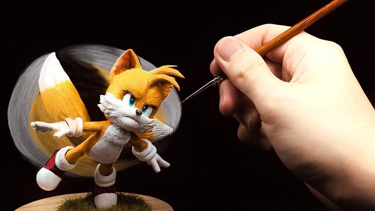 Создать хвосты (Movie.ver) с помощью Clay / Sonic хеджог [kiArt]