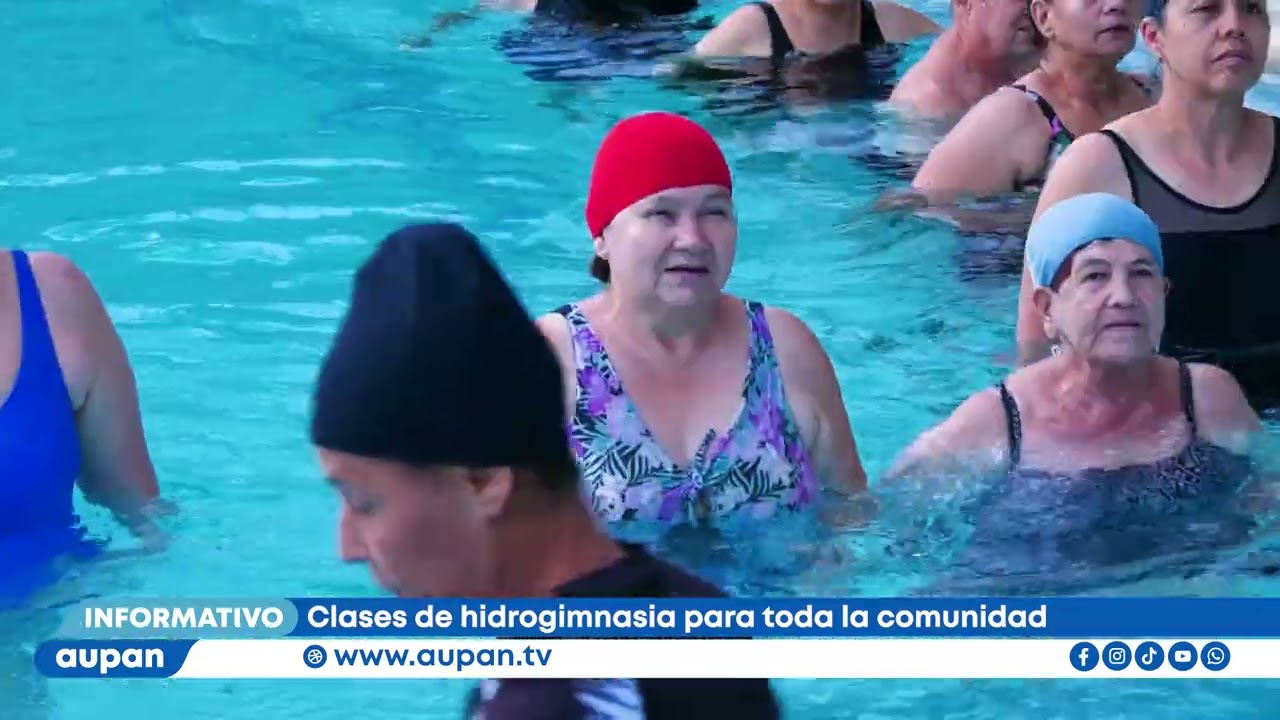 Clases de hidrogimnasia para toda la comunidad - Informativo Aupan