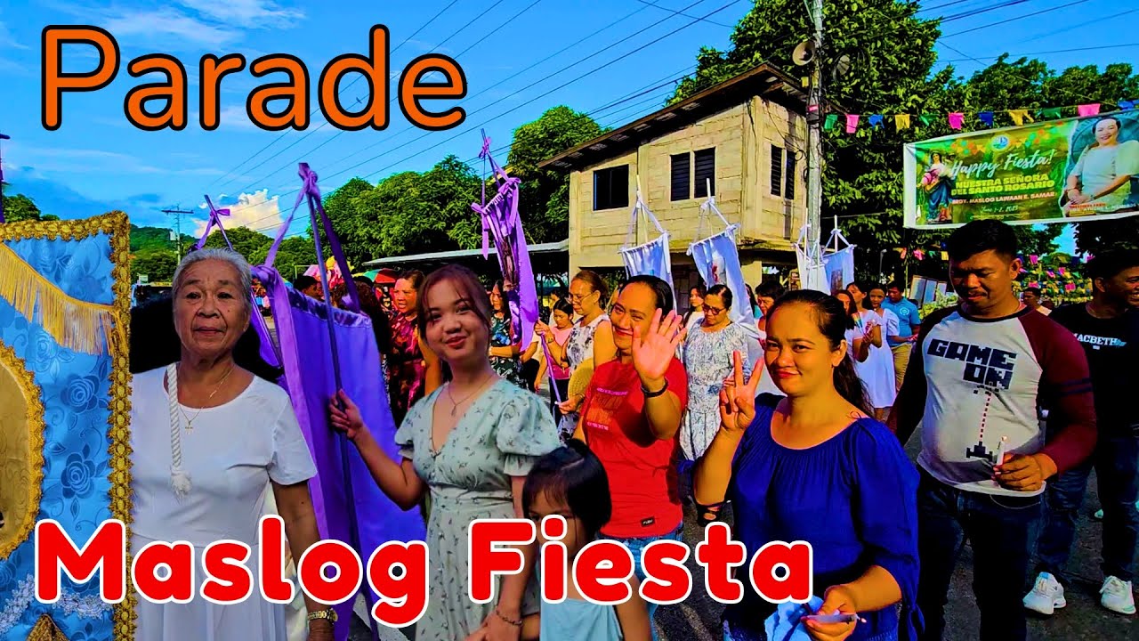 Maslog Fiesta -  Parade | Eastern Samar - Lawaan | 4k Drone Shot | DIY | Vlog - 13