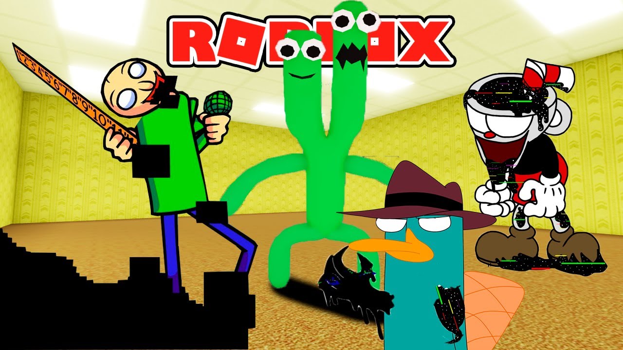 LOS BACKROOMS DE GREEN DE DOS CABEZAS, BALDI y CUPHEAD GLITCH | JehxTp