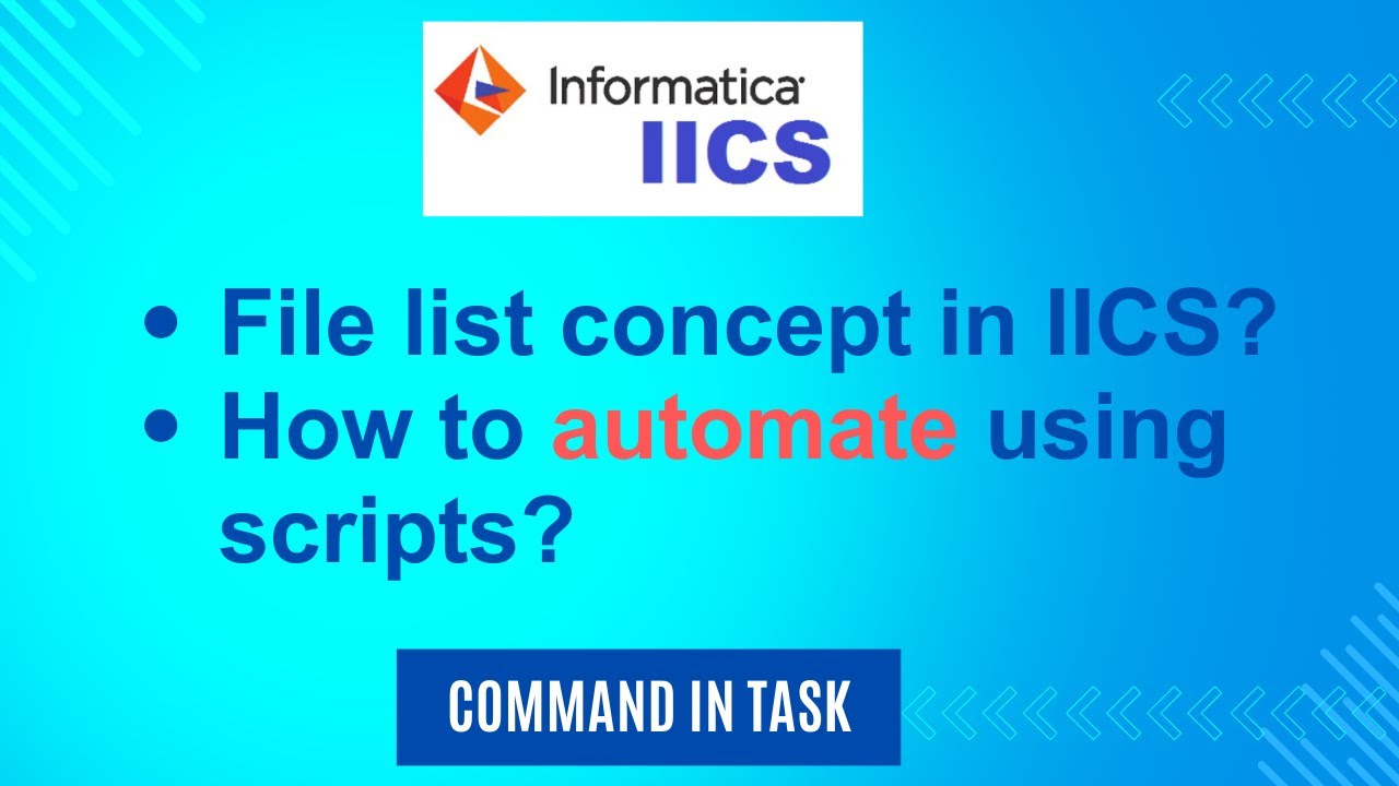 Концепция списка файлов в IICS | Учебное пособие по Informatica IICS | Как автоматизировать IICS ...
