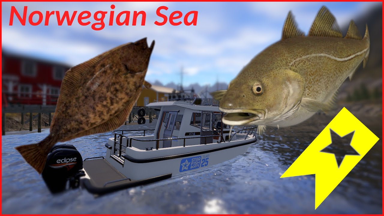 Norwegian Sea  Trophy Atlantic Cod Russian Fishing 4 rf4 spot 31 #mjplay