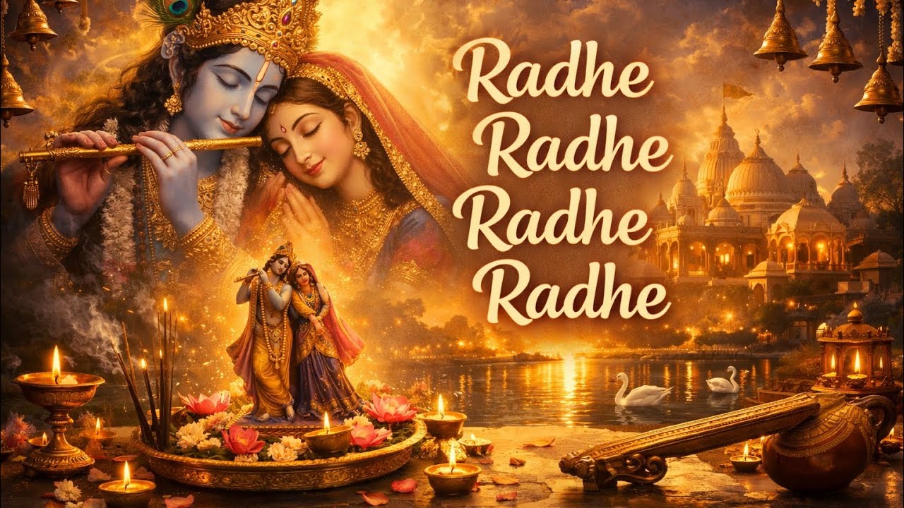 राधा नाम की धुन | 1 Hour Meditation Mantra | तनाव मुक्ति🙏