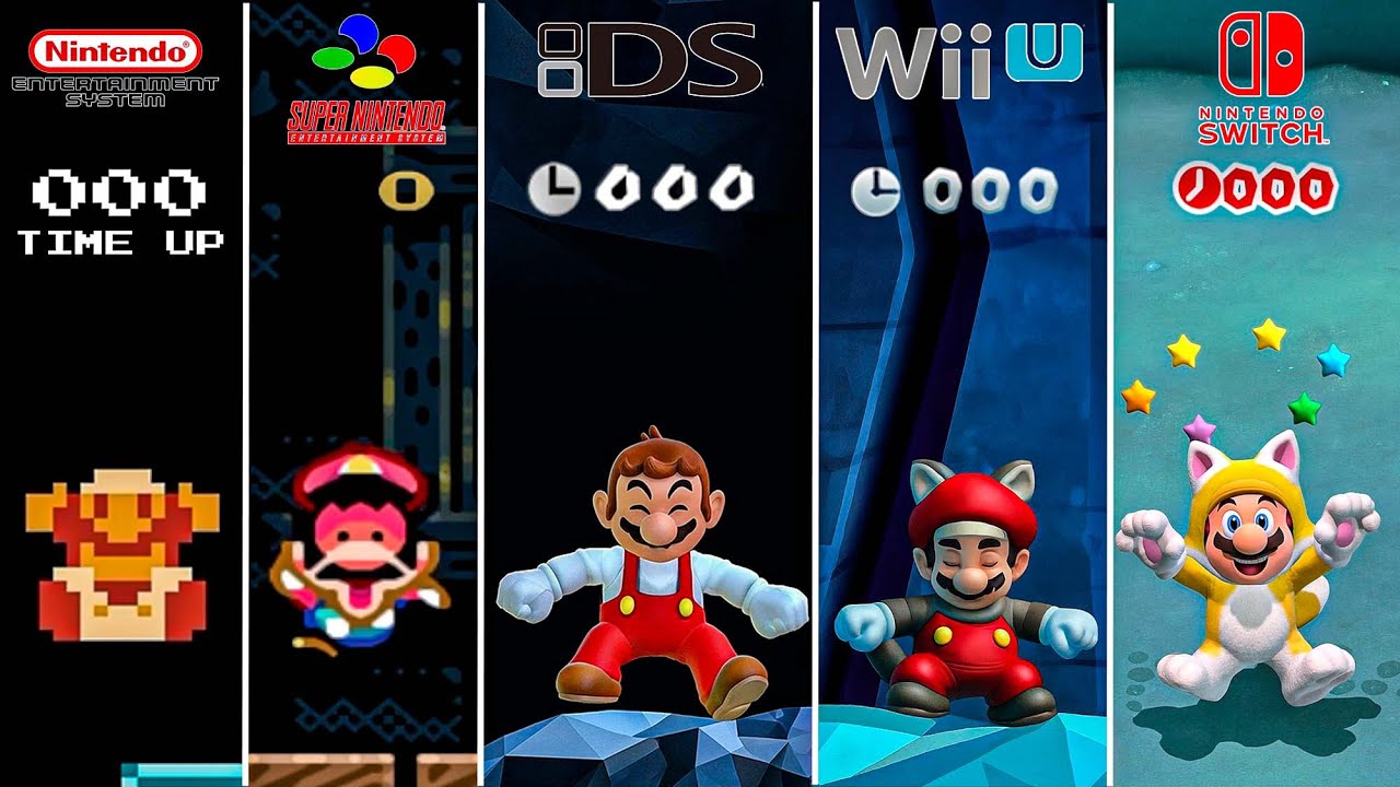Evolución de MARIO Bros Cuando se Acaba el TIEMPO (1985-2025)