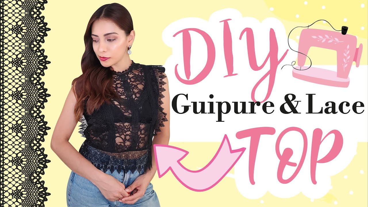DIY Guipure and Lace TOP, DIY Guipur y Encaje TOP, DIY TOP