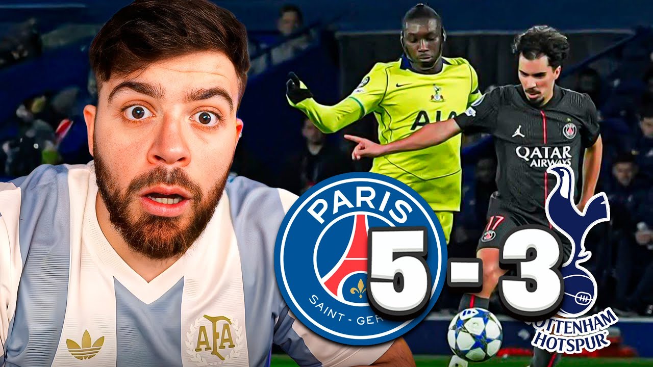 ¡EL PSG LE GANA AL TOTTENHAM CON HATRICK DE VITINHA Y GOL DE PACHO! LA COBRA REACCIONA