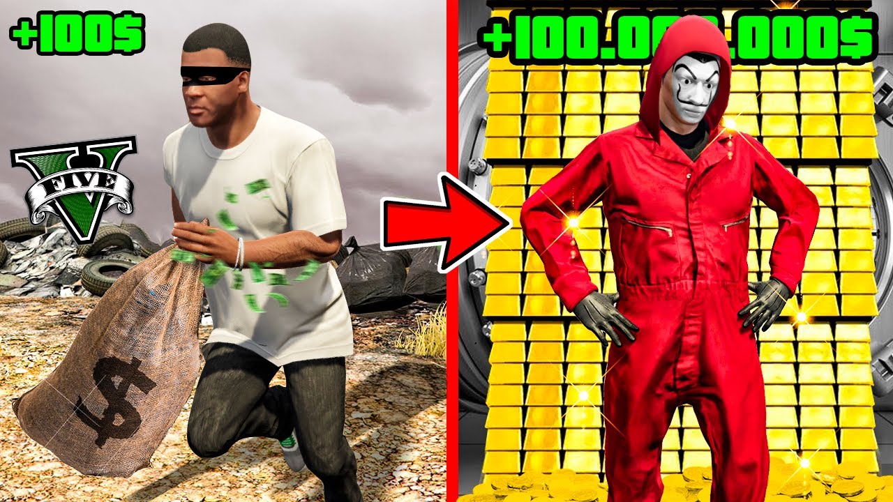 PASO DE ATRACADOR POBRE a MILLONARIO en GTA 5!