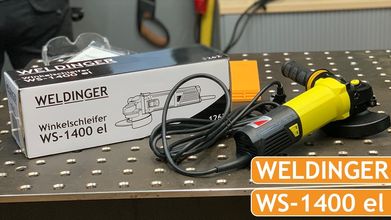 Winkelschleifer WS-1400el mit Drehzahlregelung von WELDINGER