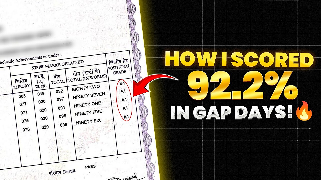 How to Score 95% in Class 10 🔥 : Follow This or Fail (Gap Days STRATEGY) ⚡