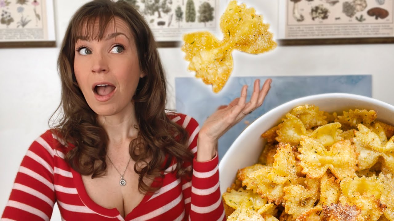 Pasta Chips?? Trying TikToks VIRAL Pasta Chips