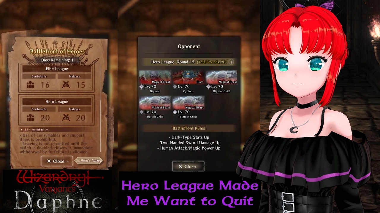 Hero League Broke Me &mdash; Wizardry Variants Daphne ウィザードリィ ヴァリアンツ ダフネ