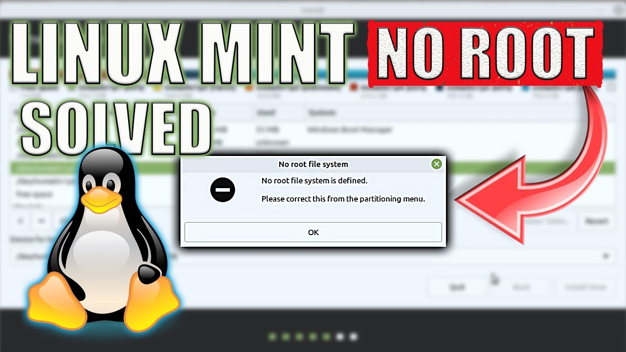NO ROOT FILE SYSTEM IS DEFINED WHAT TO DO?