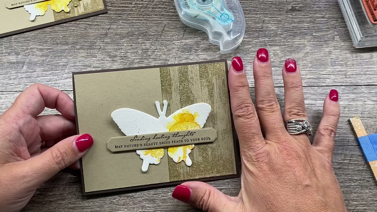 Fun Watercolor Technique Card: Sunshine & Creativity Delivered to your door!