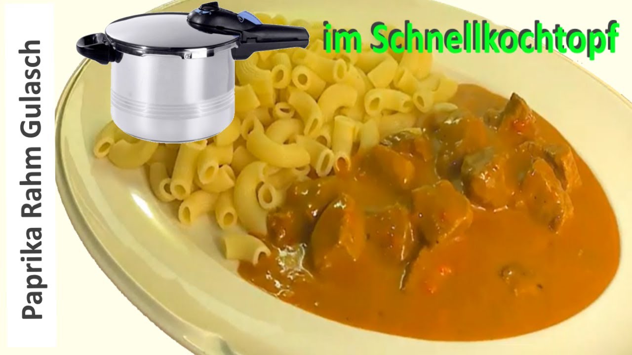 Paprika Rahmgulasch im Schnellkochtopf in 30 Minuten im Schnellkochtopf | ASMR
