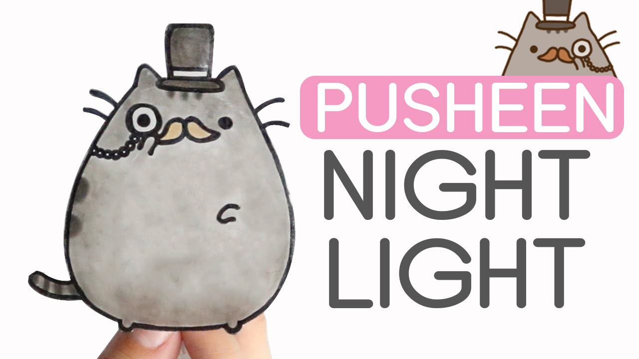 DIY: Kawaii Pusheen Night Light - Shrink Plastic Tutorial