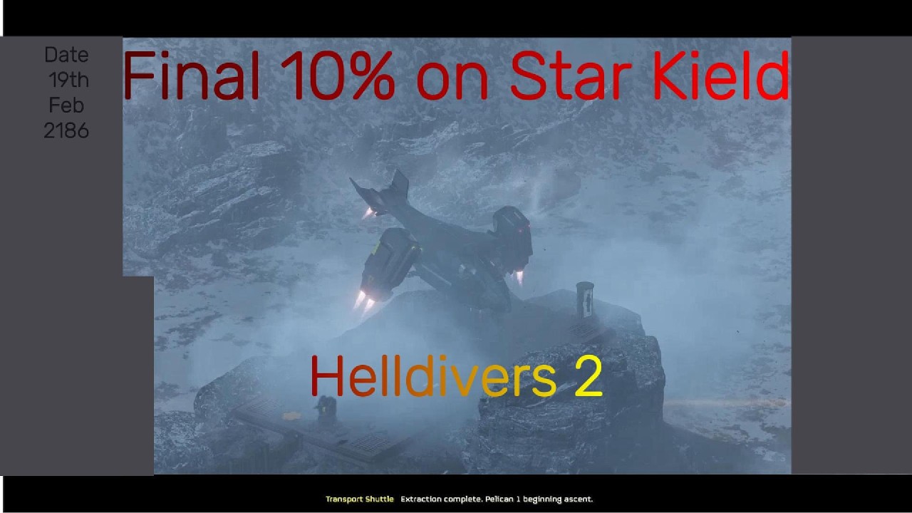 Final 10% of Star Kield MegaFactory Helldivers 2