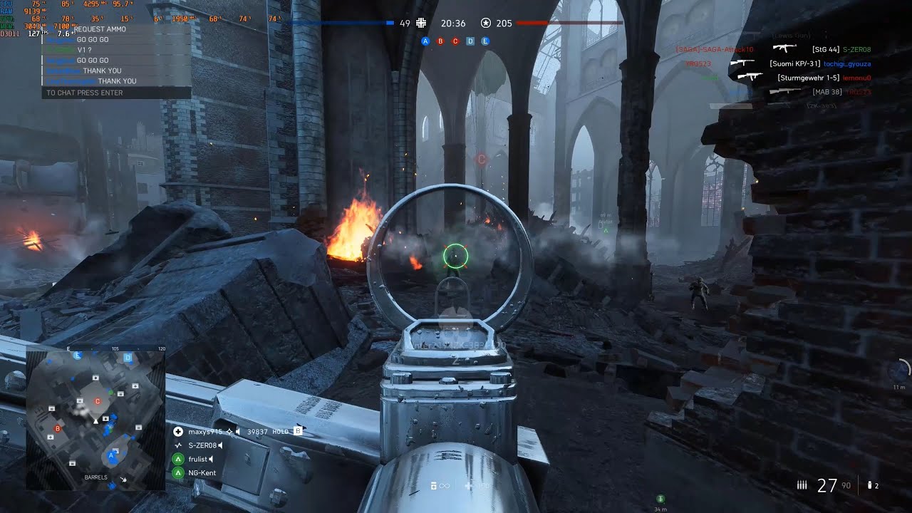 [BFV PC] 93 Kills CQ SOLO with ZK-383 on Devastation
