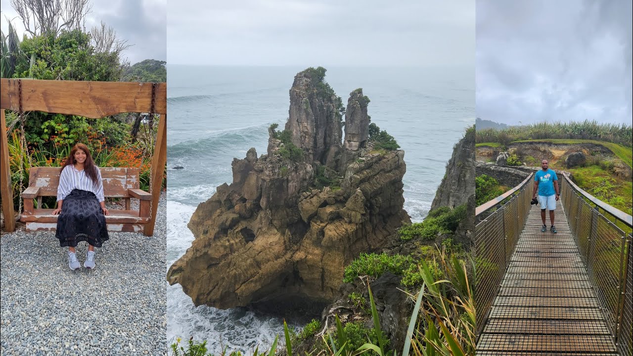 Punakaiki Pancake Rocks and Blowholes Walk, Newzeland.