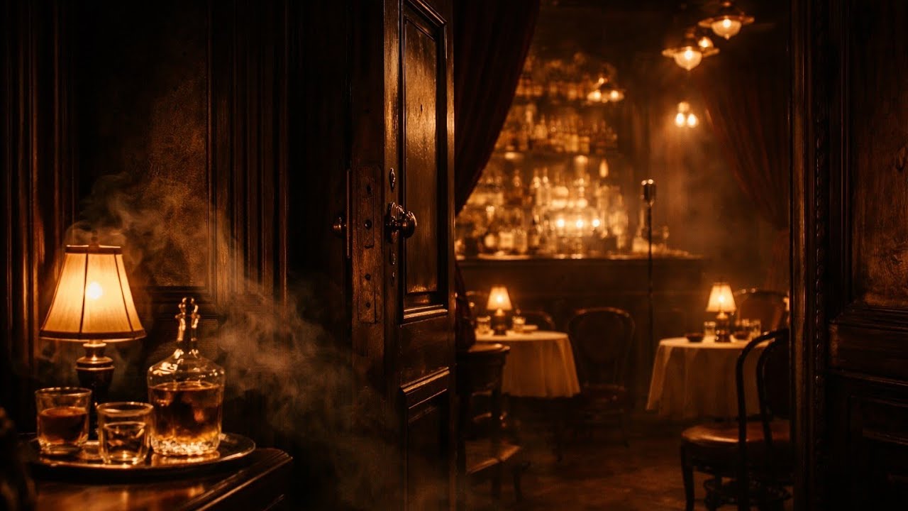 Midnight Speakeasy Jazz - Hidden Club Ambience