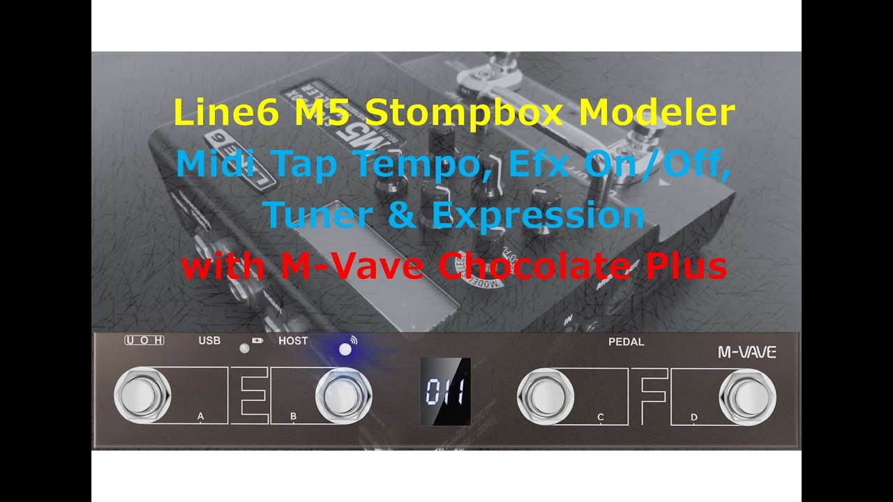 Line 6 M5 Tutorial | with M-Vave chocolate midi footswitch