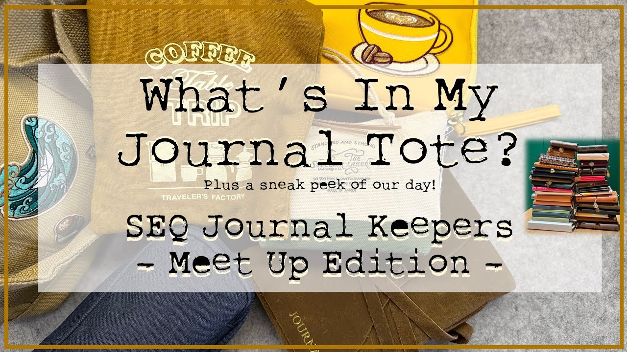 Сумка-мессенджер для журналов | SEQ Journal Keepers Meet Up Edition | #whatsinmybag #journal #tra...