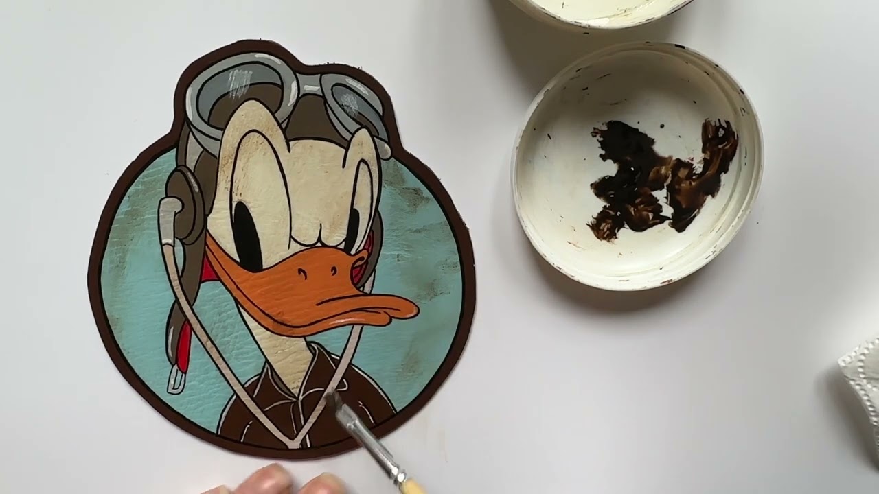 How to make a painted leather patch dirty