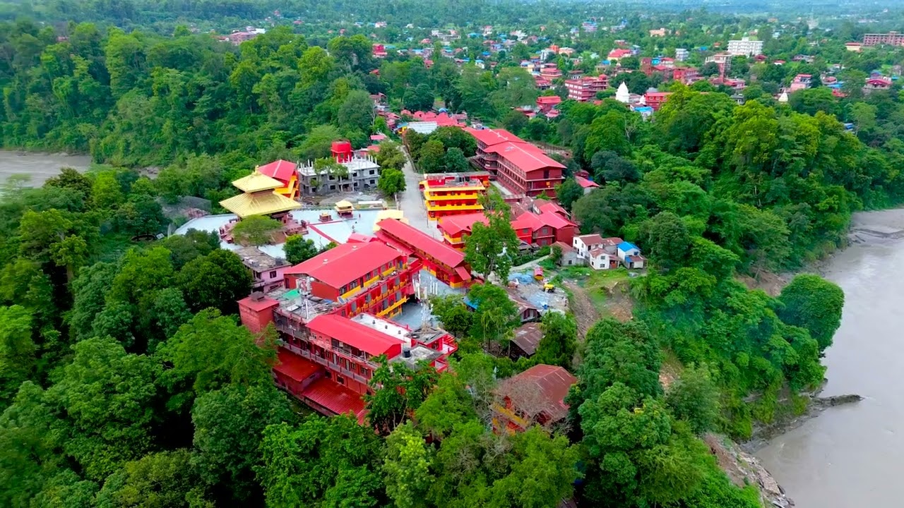 Devghat Dham &ndash; A Sacred Confluence from the Sky | Drone Footage
