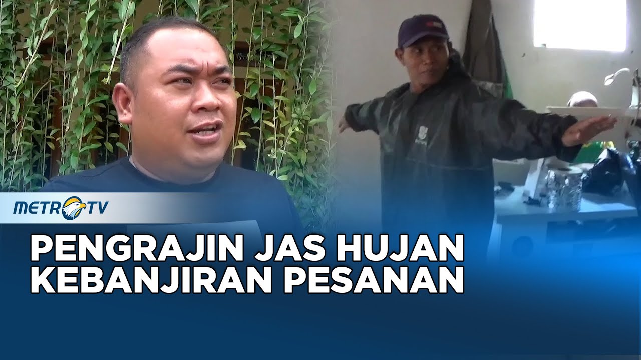 Pengrajin Jas Hujan Rumahan di Kebumen Kebanjiran Pesanan