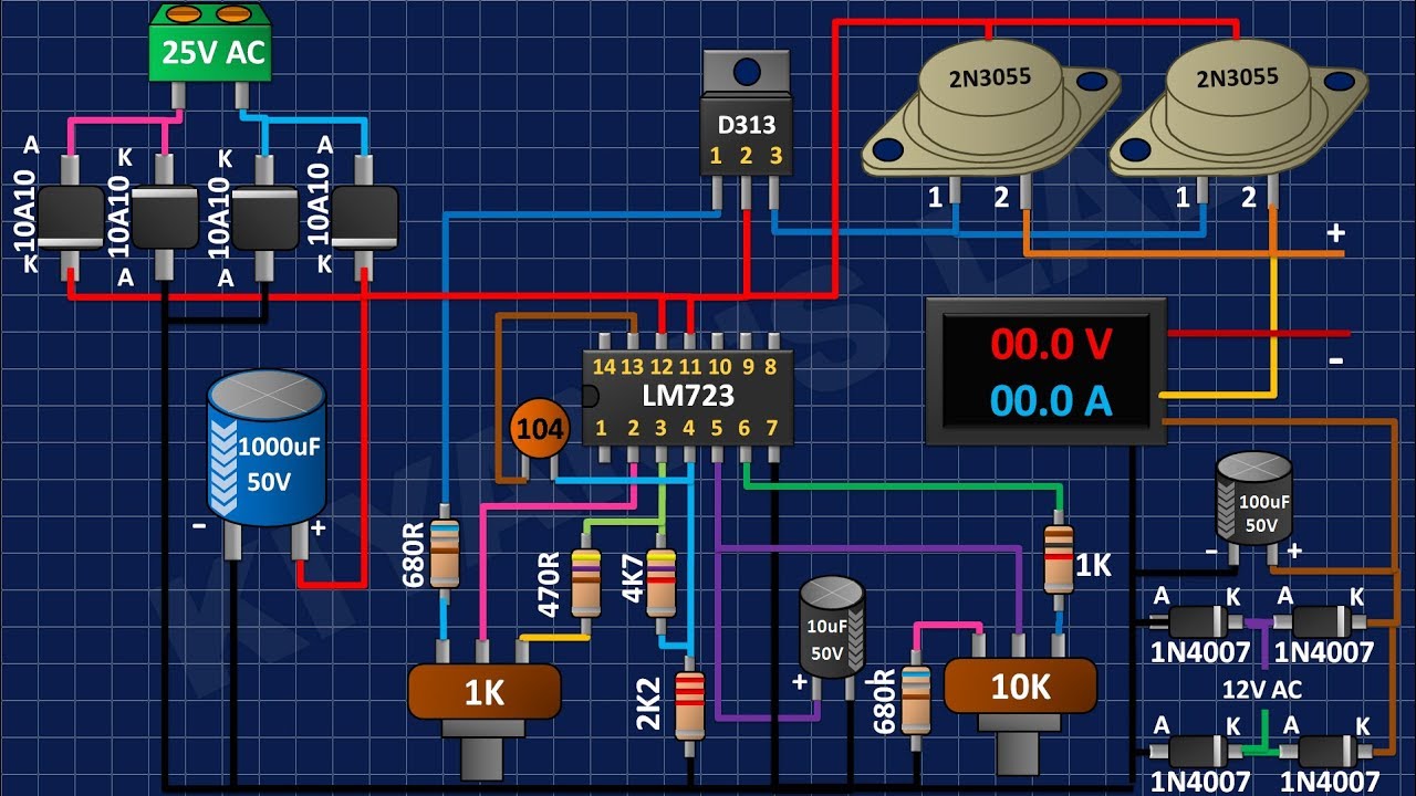 How To Make Variable Lab Bench Power Supply