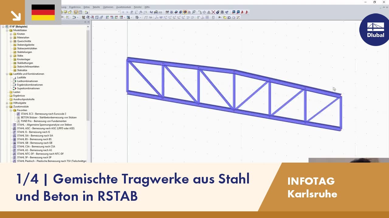 Gemischte Tragwerke aus Stahl und Beton in RSTAB | Dlubal-Infotag Karlsruhe | 11.09.2019 | 1/4