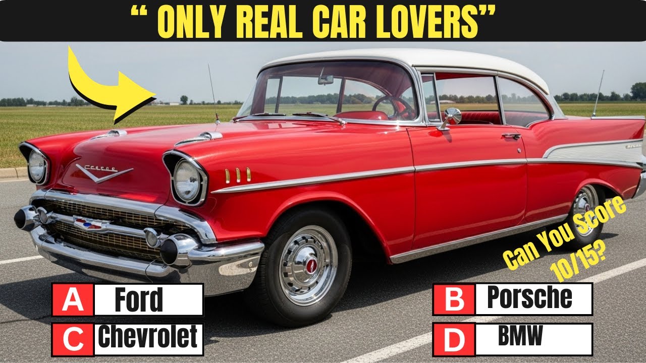 Only Real Car Lovers Can Score 10/15 😱 | Classic Car Quiz
