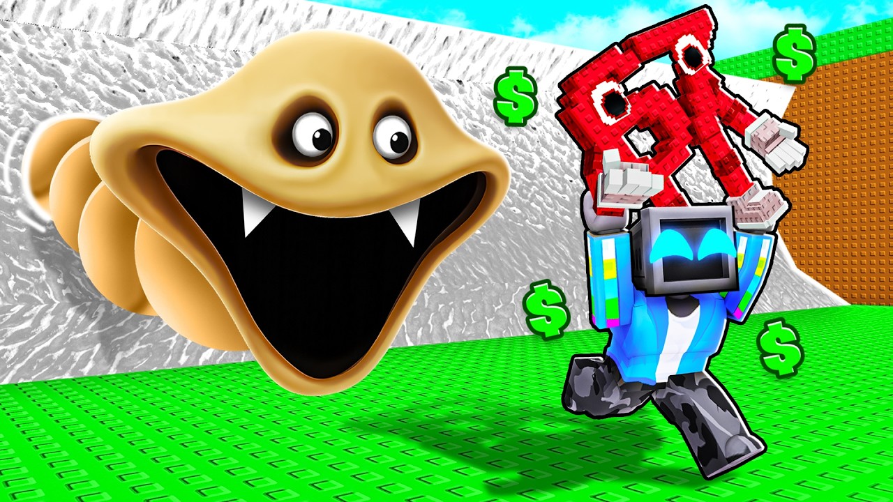 Escape TSUNAMI for HUNGRY WORMS in Roblox!