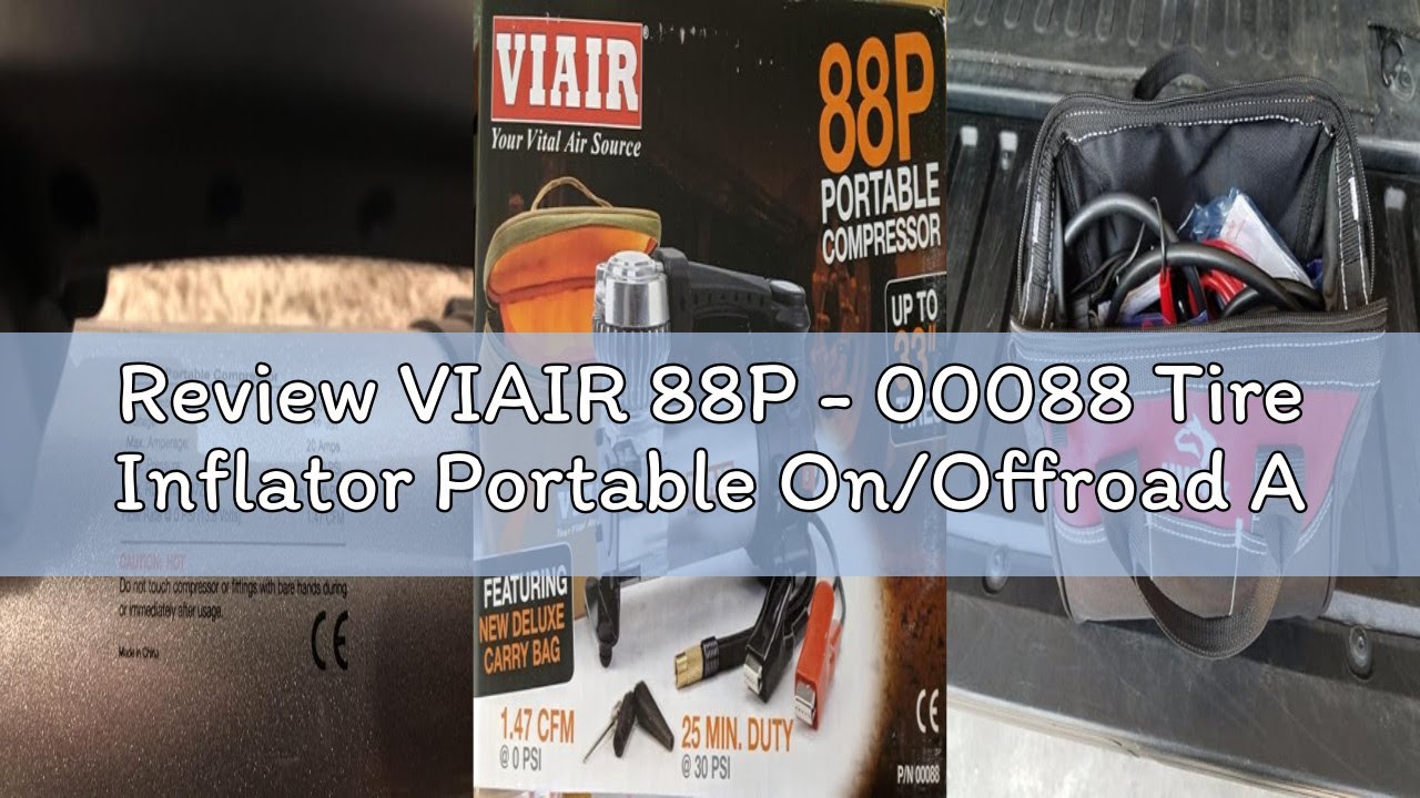 Review VIAIR 88P - 00088 Tire Inflator Portable On/Offroad Air Compressor for Car, Truck, SUV & RV |