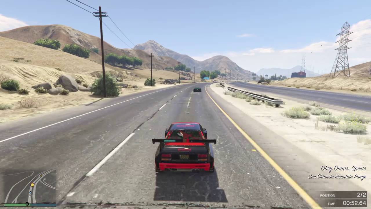 GTA 5 Top Speed Drag Race (Lampadati Tropos Rallye vs. Obey Omnis)