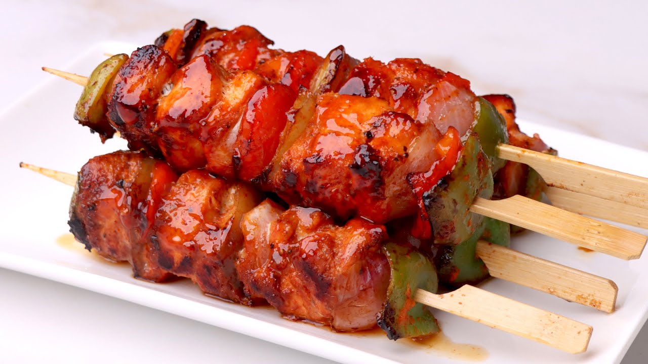 Easy Chicken Shashlik Recipe, Iftar Recipe, Easy Chicken Shashlik