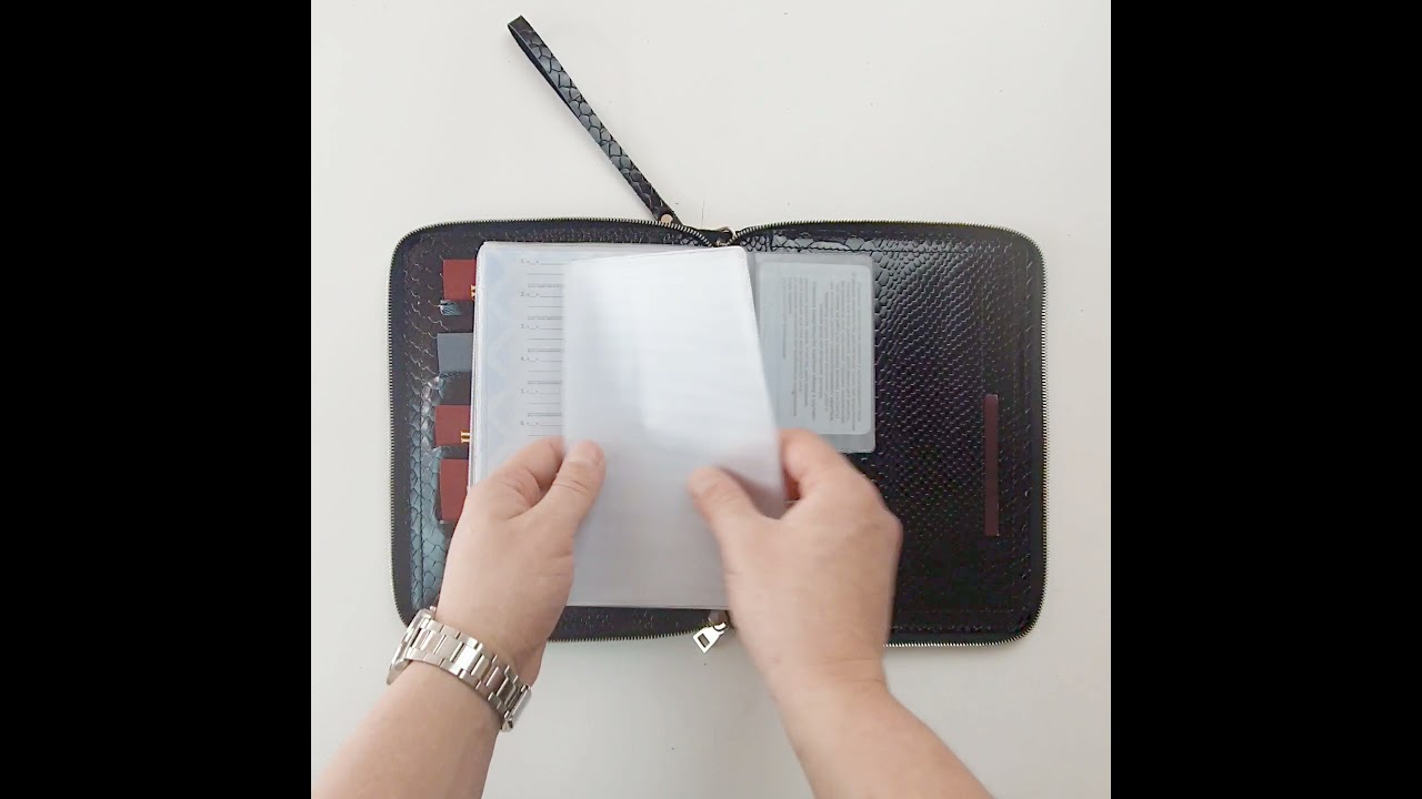 Zipfolder A5 черный мистик