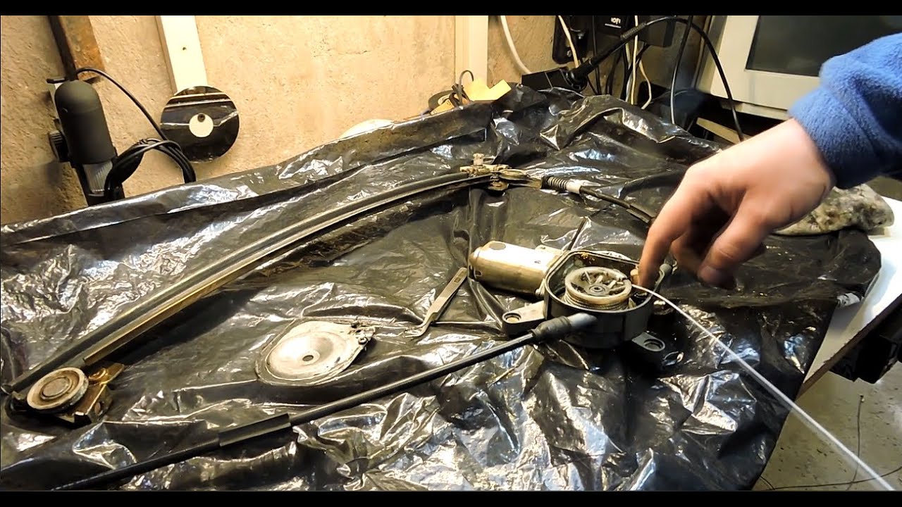 Reparación cable maquina levanta vidrios