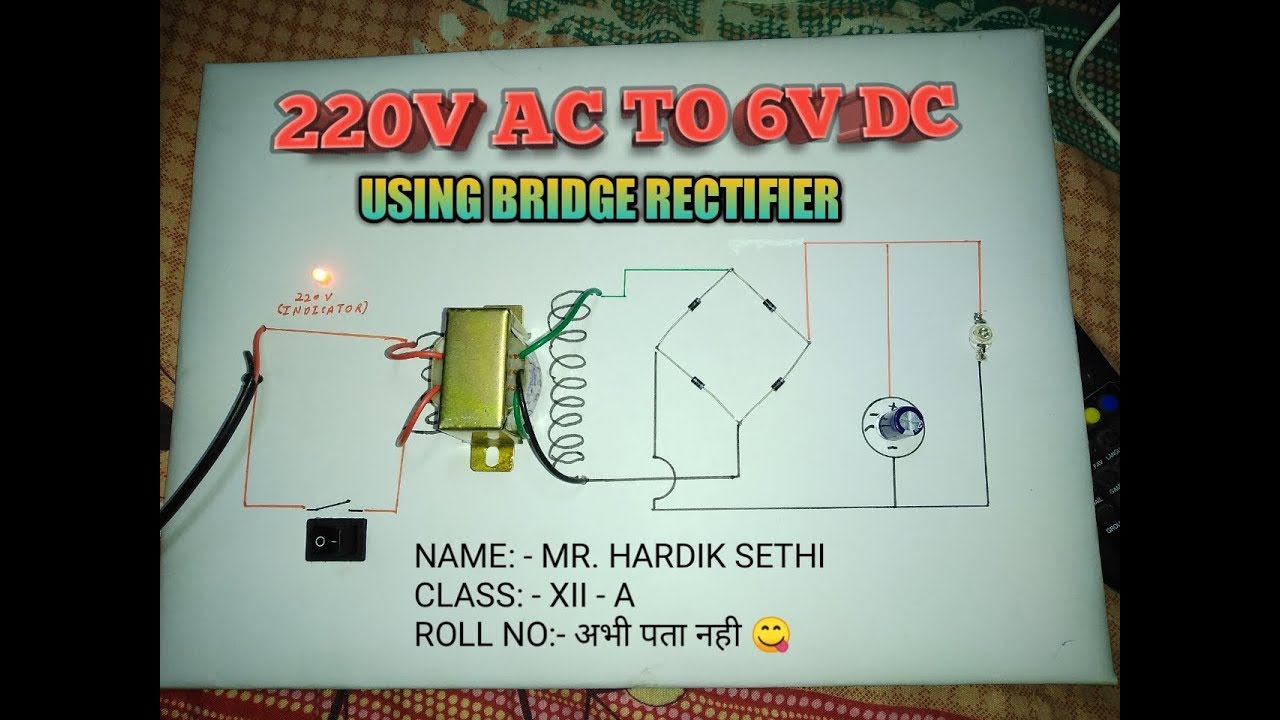STEP - DOWN TRANSFORMER MODEL || CLASS 12th || HINDI VIDEO || Circuit Diagram link in description
