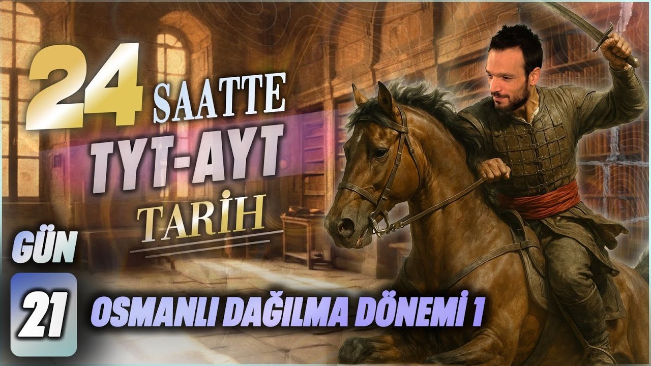 24 SAATTE TYT - AYT  TARİH  21. OSMANLI DAĞILMA DÖNEMİ 1 -  2025 YKS #tyttarih #ayttarih