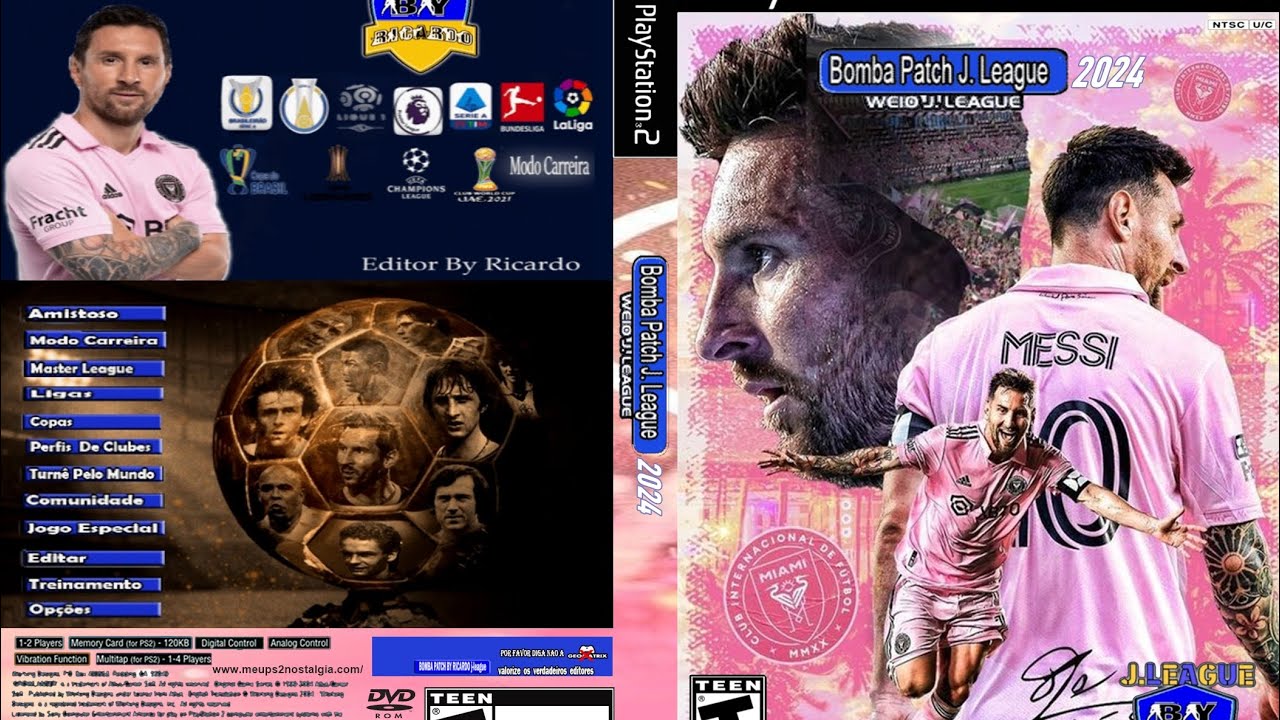 J.LEAGUE WINNING ELEVEN10 - SEASON 2024 PS2 | BOMBA PATCH by RICARDO | ULTRA WIDE