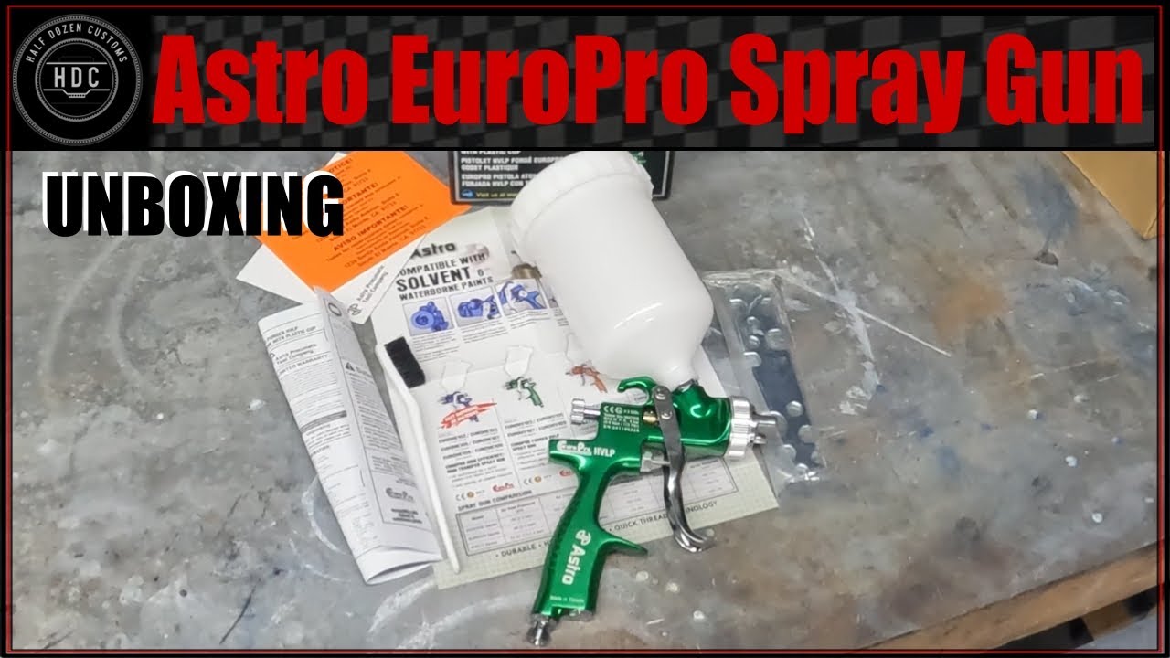Zesp&oacute;ł pistoletu natryskowego Astro EuroPro #Astro #JBTools #rozpakowywanie #testowanie #halfdoze...