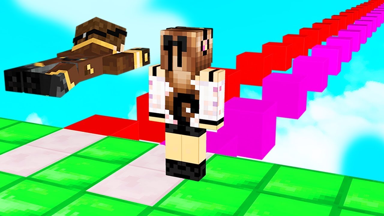 USO I CHEAT CONTRO ANNA NEL PARKOUR DI MINECRAFT!