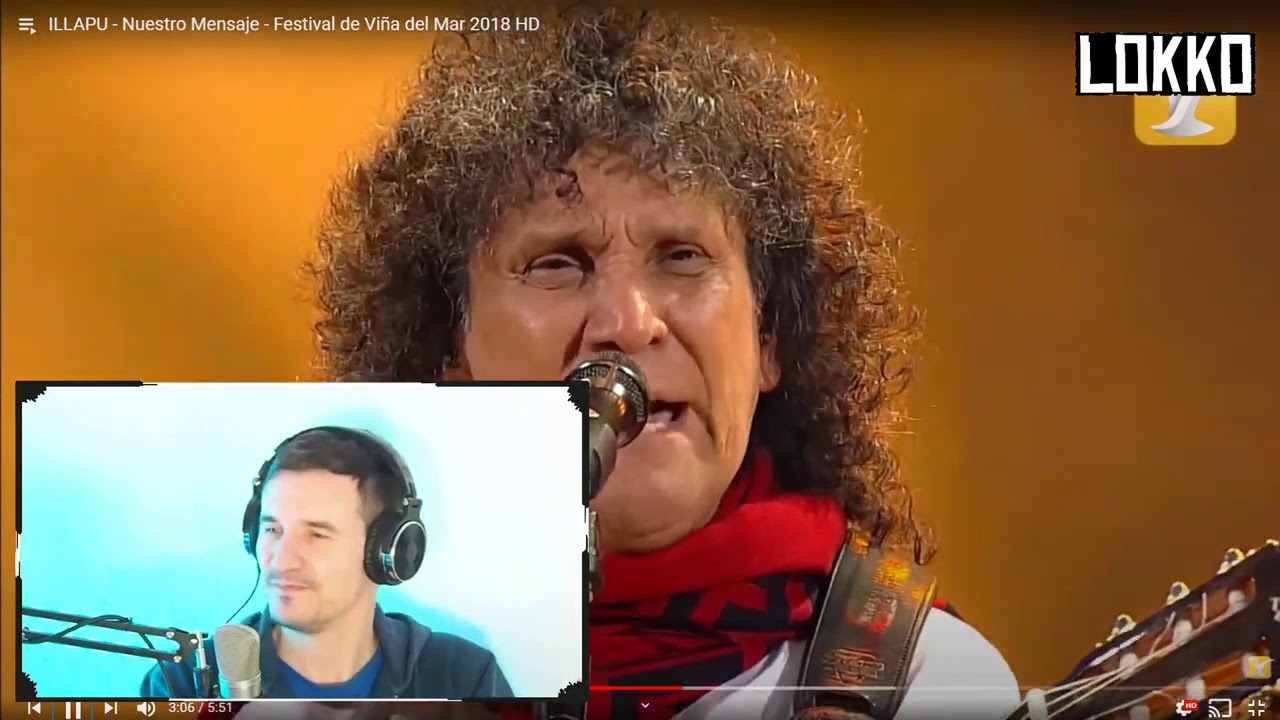 Reacción a Illapu - Nuestro Mensaje (Festival de Viña del Mar 2018) | Análisis de Lokko!