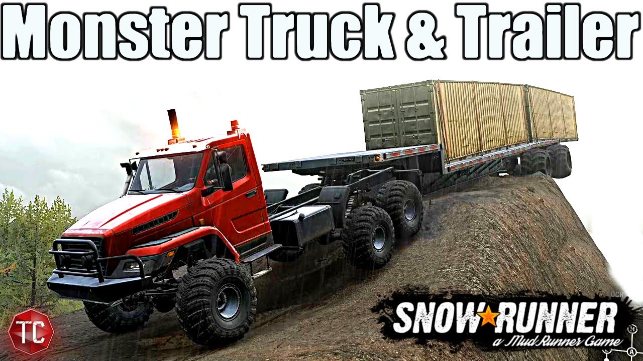 SnowRunner: MONSTER VORON with LIFTED TRAILER!?