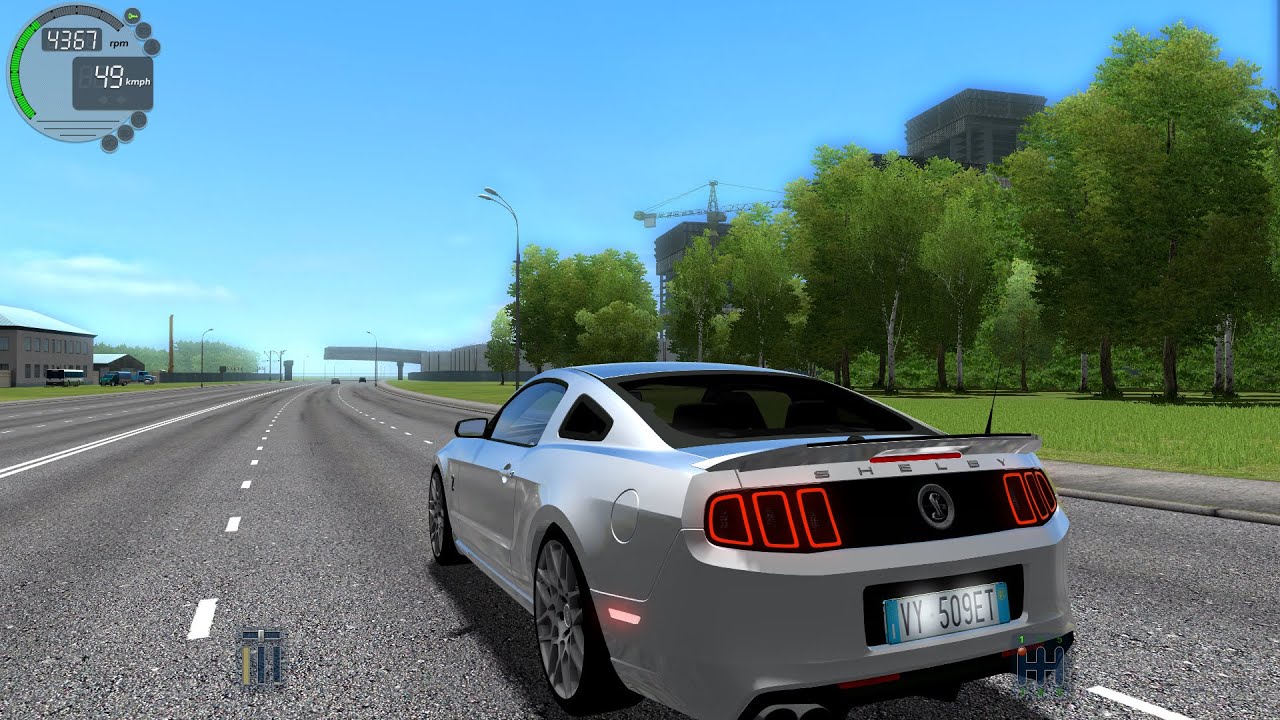 City Car Driving 1.5.1 Ford Mustang GT 500 Shelby TrackIR 4 Pro [1080P]
