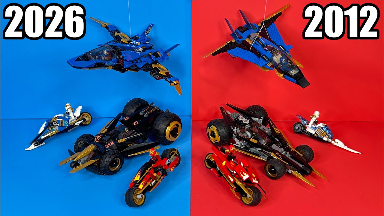 Новые и старые модели техники LEGO Ninjago...