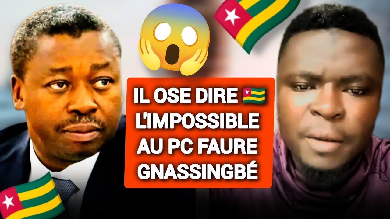 C'EST CHAUDE IL FRACASSE LE PC FAURE GNASSINGBÉ EN PARLENT (REGARDE ÇA)